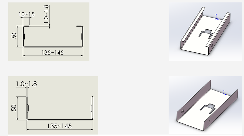 Adjustable light steel framing machine